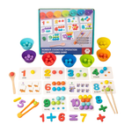 Zählen lernen - Montessori-Ball Zahlen- und Farbsortierset