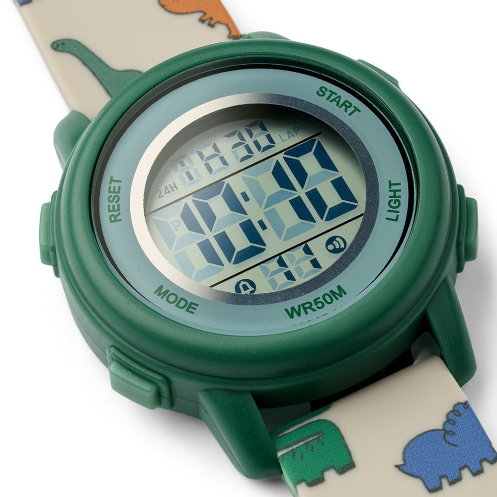 DinoTime™ Kinderuhr – Dinosaurier-Design für Kinder
