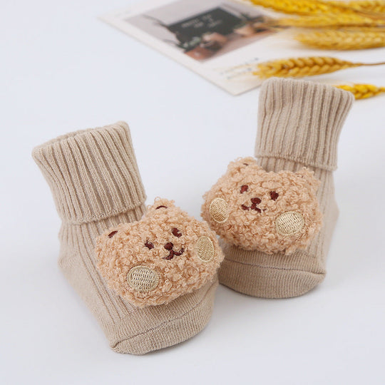 Plush sock shoes for babies