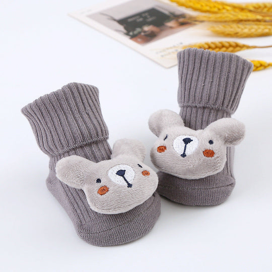 Plush sock shoes for babies