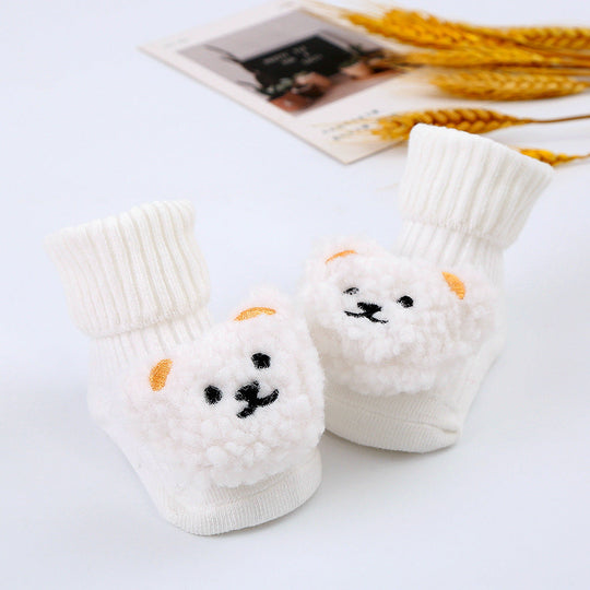 Plush sock shoes for babies
