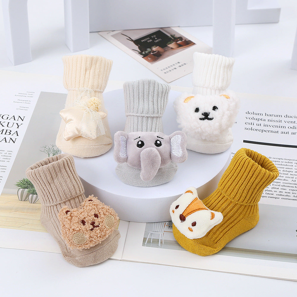 Plush sock shoes for babies