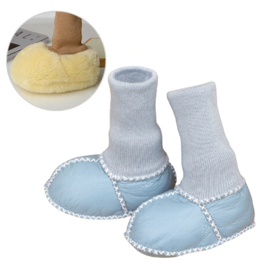 CozyFeet™ – Warme & Antirutsch Baby Sloffe für Wintertage