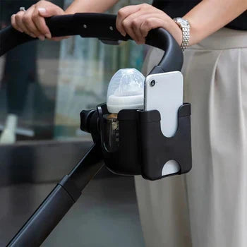 TinyClip™ – Kinderwagenhalter für Handy & Getränk