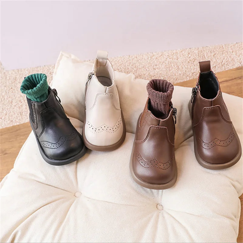 ClassicStep™ – Kinder Boots aus Leder – Klassisch & Robust