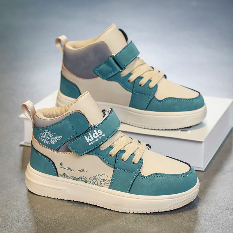 StepActive™ – Leder Sneakers für Chind – Klassisch, Komfortabel & Rutschfest