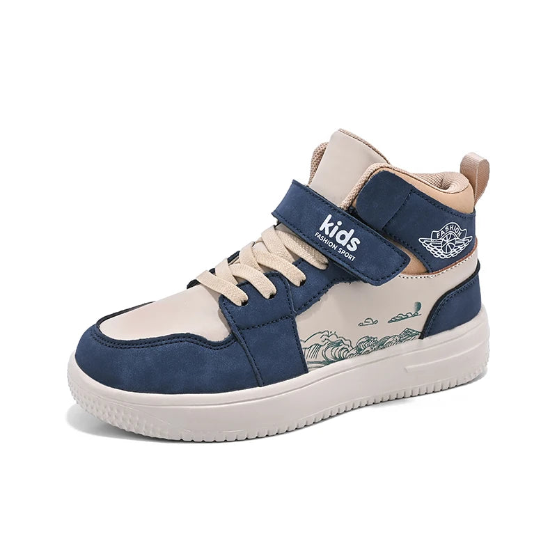 StepActive™ – Leder Sneakers für Chind – Klassisch, Komfortabel & Rutschfest