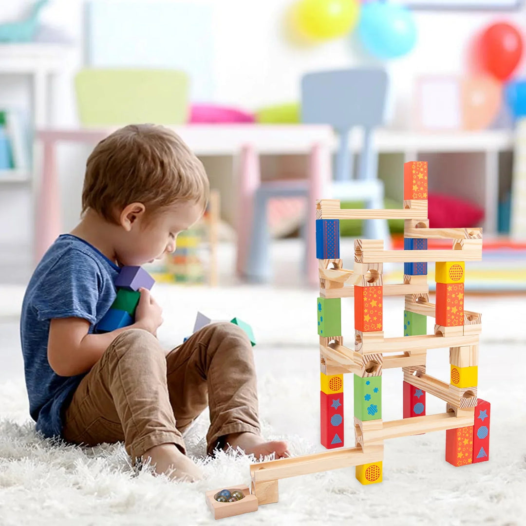 MarbleMagic™ - Murmelbahn Holzspielzeug Kinderspielzeug