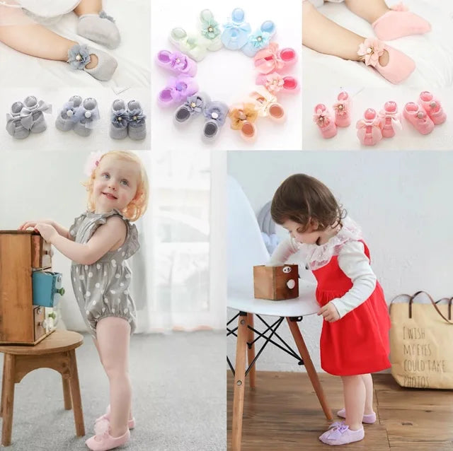 AngelToes™ – Eleganti & Komfortabli Babysöckli mit Antirutsch