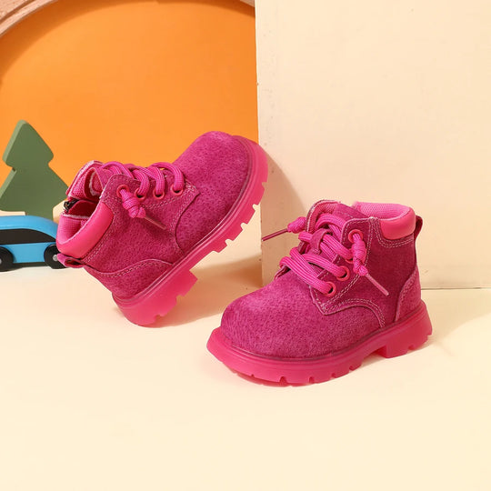 SuedeStride™ – Kinder Boots aus Veloursleder – Stylisch & Robust