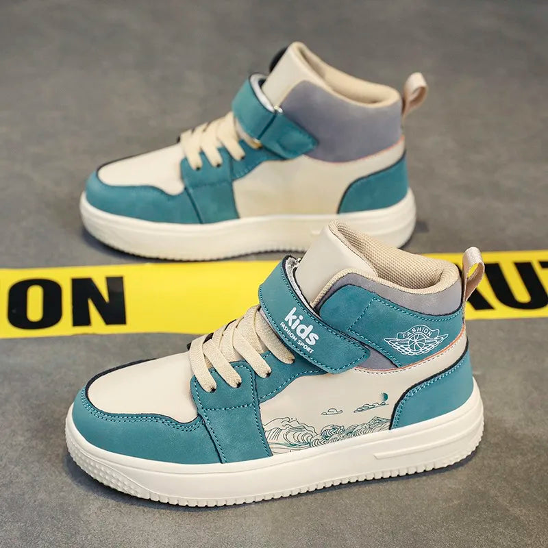 StepActive™ – Leder Sneakers für Chind – Klassisch, Komfortabel & Rutschfest