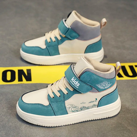 StepActive™ – Leder Sneakers für Chind – Klassisch, Komfortabel & Rutschfest