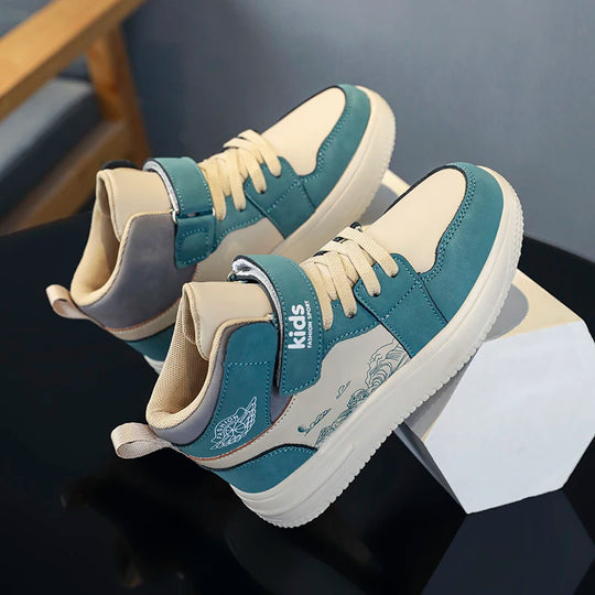 StepActive™ – Leder Sneakers für Chind – Klassisch, Komfortabel & Rutschfest