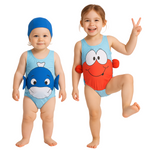 Zonnespetter™ Schwimmset – Badeanzug + Mütze für Mädchen