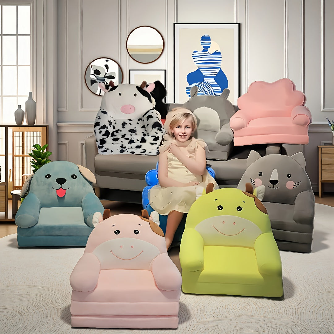MiloChair™ – Foldable 2-in-1 Comfortable Kids’ Lounge Chair (Ages 2+)
