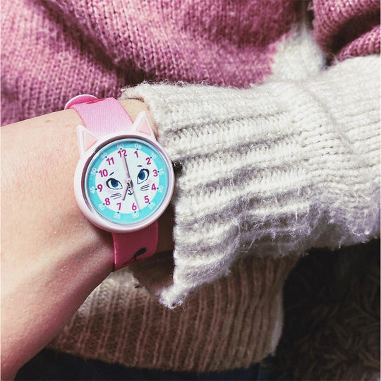 CatTime™ Kinderuhr – Katzen-Design für Kinder