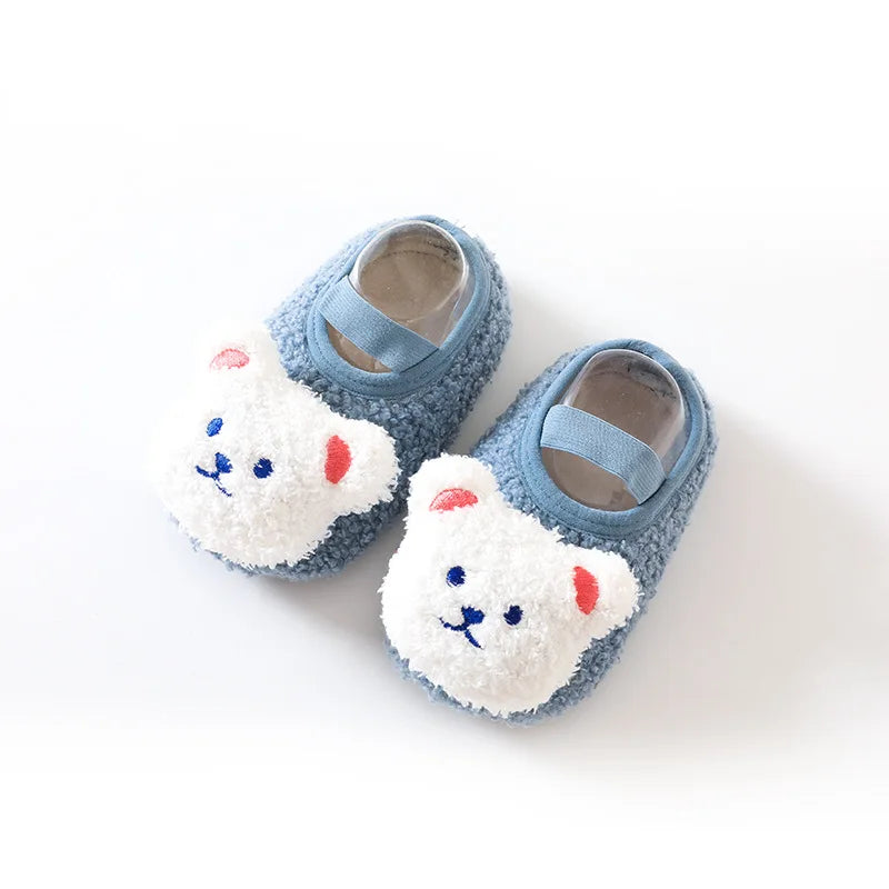 CozyPawss™ – Wärmi Bärenslofeli – Antirutsch Winterpantoffels Baby