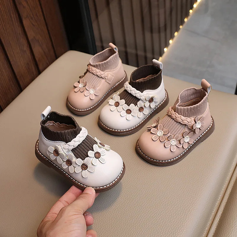 BloomSteps™ – Komfortabli Schueh mit Bluemäprint – Meitli Läärschueh