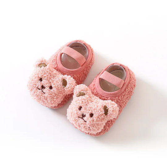 CozyPawss™ – Wärmi Bärenslofeli – Antirutsch Winterpantoffels Baby