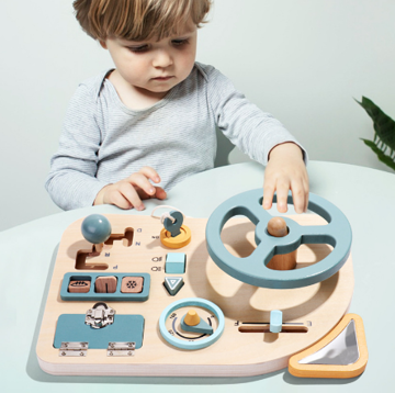 LittleDriver™ - Montessori - Holz-Lenkradspielzeug