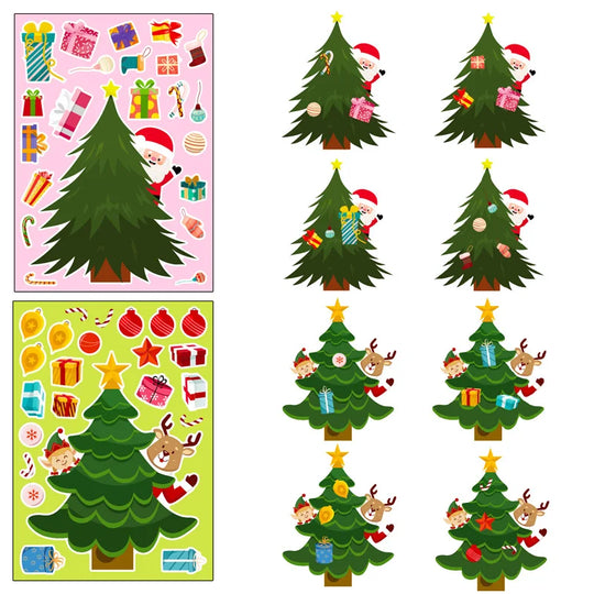 MagicTree™ 3-Pack – Build Your Own Christmas Wonders – DIY Stickers