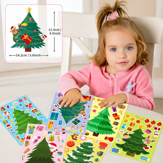 MagicTree™ 3-Pack – Build Your Own Christmas Wonders – DIY Stickers