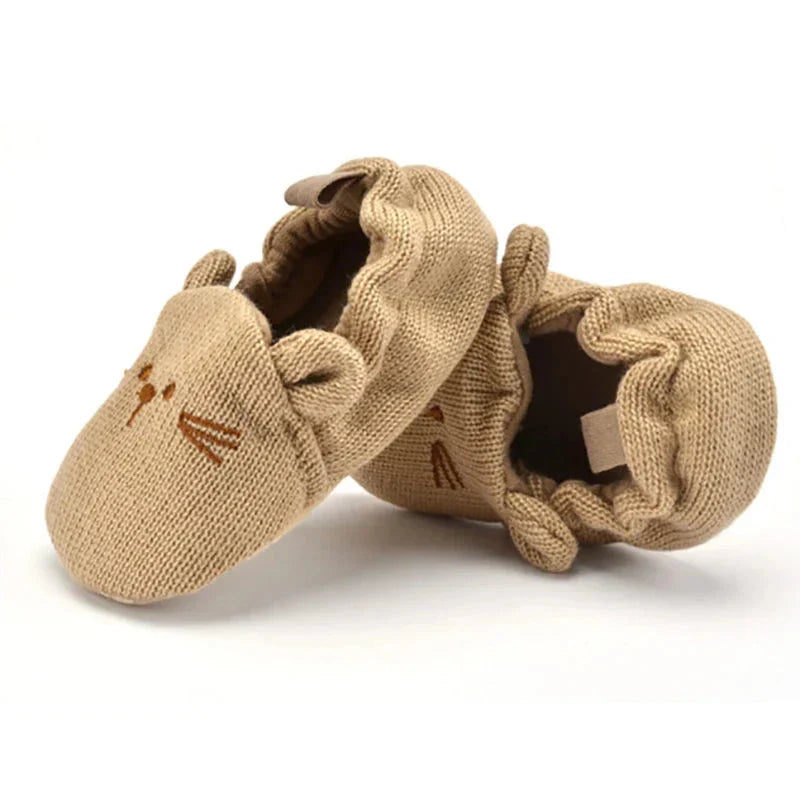 NestleToes™ – Antirutsch Babyslofje us Baumwolle – Warme Baby Schuhe