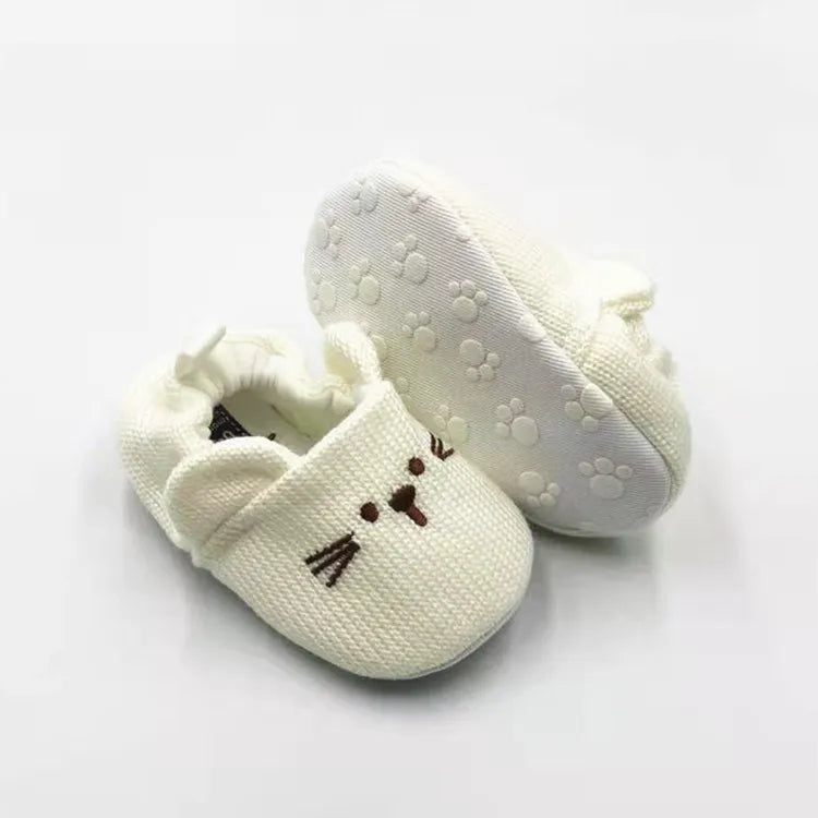 NestleToes™ – Antirutsch Babyslofje us Baumwolle – Warme Baby Schuhe