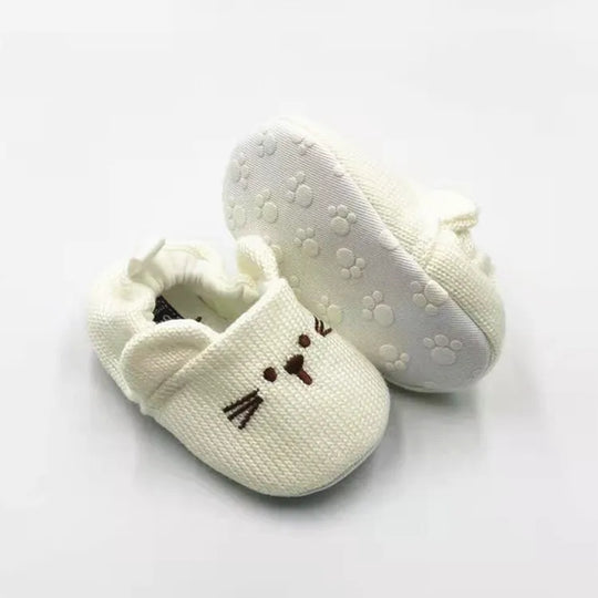 NestleToes™ – Antirutsch Babyslofje us Baumwolle – Warme Baby Schuhe