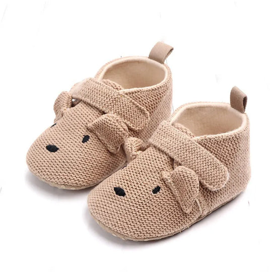 NestleToes™ – Antirutsch Babyslofje us Baumwolle – Warme Baby Schuhe