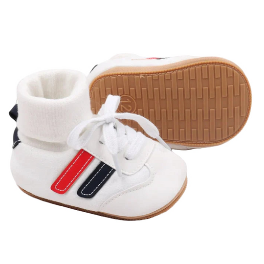 HappySteps™ – Slipvassti Patchwork Schueh – Babys erste Schrittli