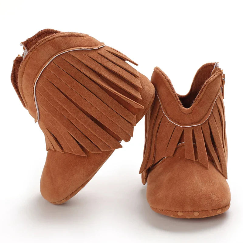 CowgirlCharm™ – Störi Cowboylaarsche mit Frangä – Meitli Schuhe