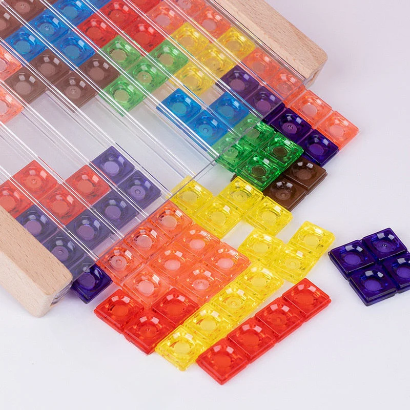 BrainyFun™ – 3D Tangram Hölzern Puzzel & Lehrreichs Brettspiel – Kreativ, IQ-Förderig & Farbigs Design