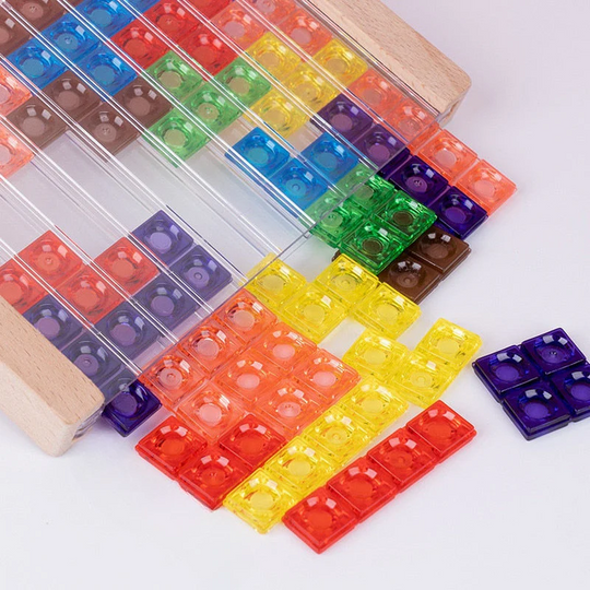 BrainyFun™ – 3D Tangram Hölzern Puzzel & Lehrreichs Brettspiel – Kreativ, IQ-Förderig & Farbigs Design