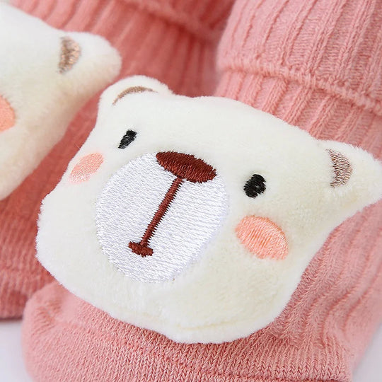 Plush sock shoes for babies