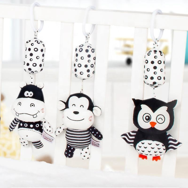 Baby rattles stuffed animals for strollers and cribs