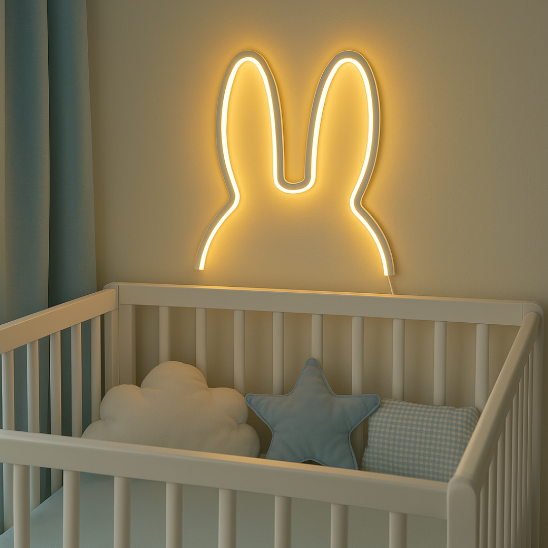 GlowHopper™ – Kaninchen Nachtlicht für Kinderzimmer – USB Aufladbar & Farbwechsel