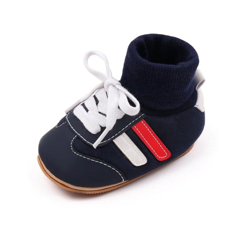 HappySteps™ – Slipvassti Patchwork Schueh – Babys erste Schrittli