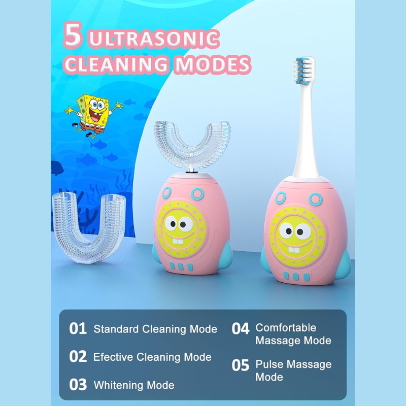 AstroBrush™ – 360° U-Form Elektrischi Kinderzahnbürste mit Set