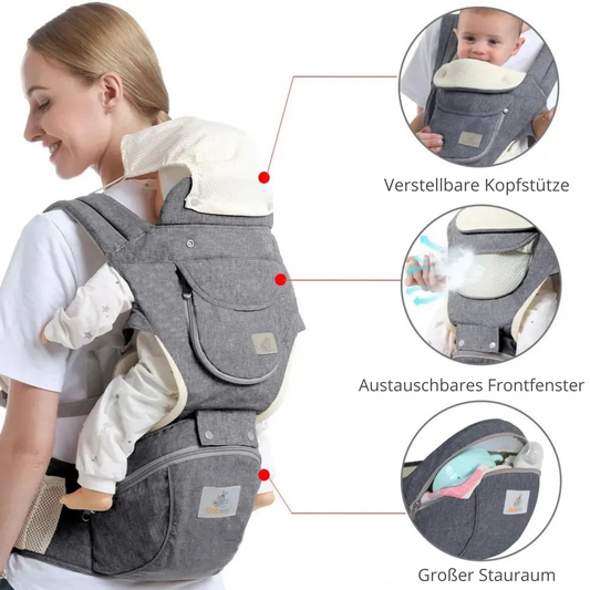 SnuggleNest™ – Ergonomische Babytrage für Eltern und Babys