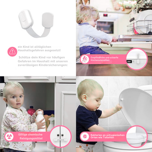 KidSafe™ – Die unsichtbaren Sicherheitsschlösser (8er-Pack)