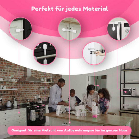 KidSafe™ – Die unsichtbaren Sicherheitsschlösser (8er-Pack)