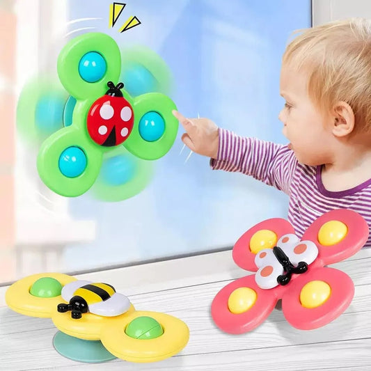 Spin & Play™ – Sensorisches Baby-Spinner-Set (3 Stück)