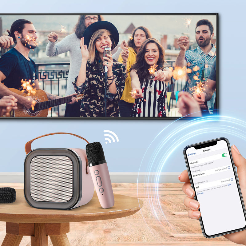 MelodyMates™ | Mini-Karaoke-Set - kabellose Mikrofone