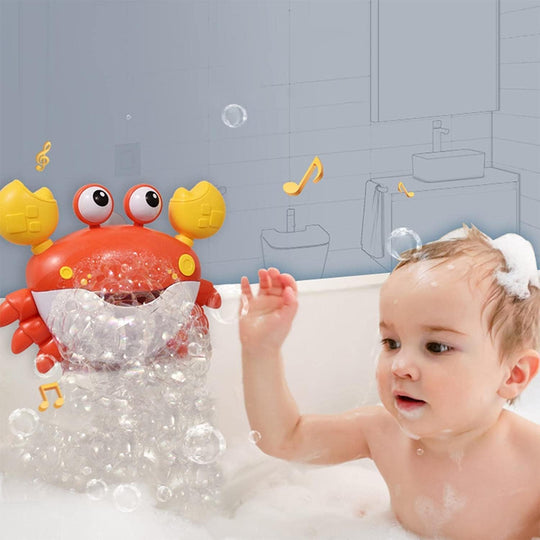 BubbleBeats™ Krab – Interaktives Badspeelzeug mit Musik & Seifenblasen