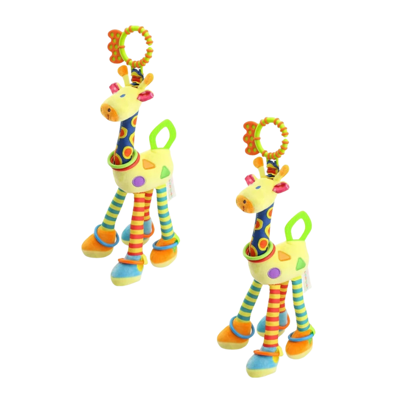 ChewiGira™ – Weiche Giraffe mit Beißring – Sensorisches Kuscheltier
