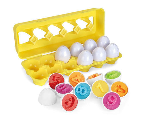 Montessori Matching Eggs - Pädagogisches Geschenk für Kinder