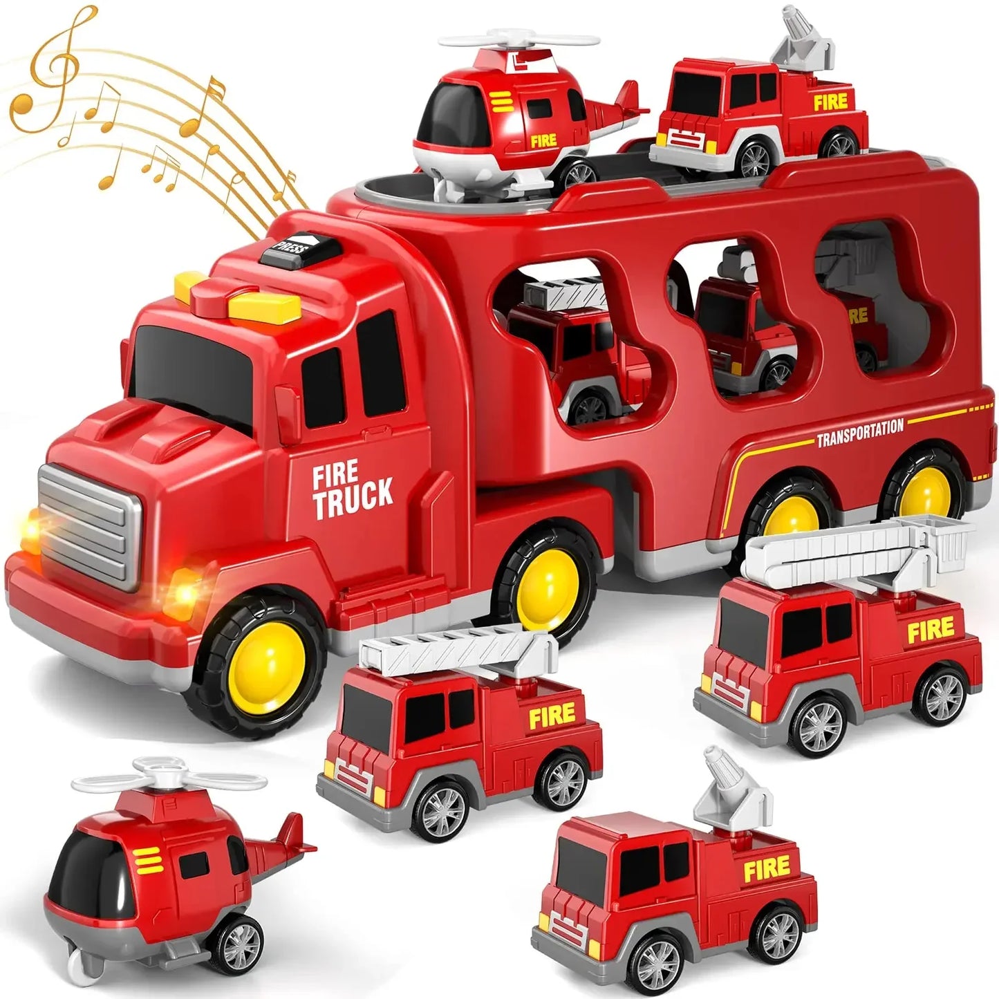Transporter mit Licht und Sound