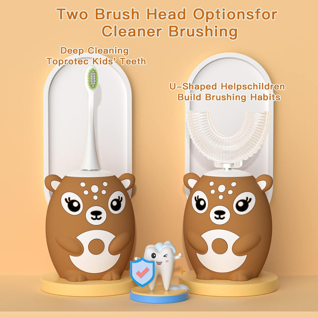 MiloBrush™ Deer Edition – Automatischä Chindertandbürschtli (0–6 Jahr)