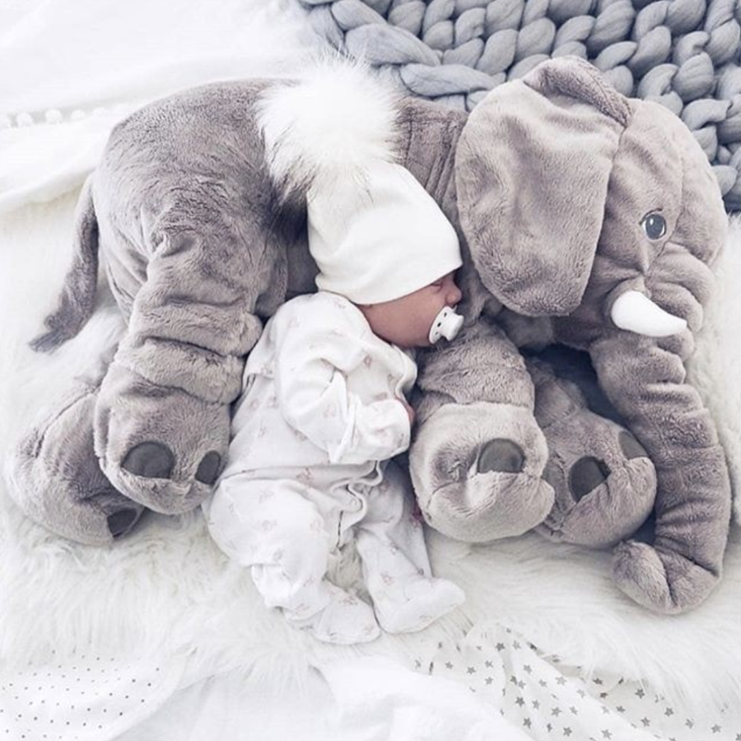 CuddlePhant™ Plüsch-Elefantenkissen – Sanftes Kuscheltier & Schlafbegleiter